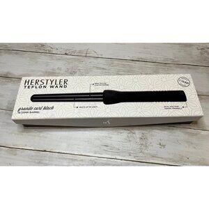 Herstyler Teflon Curling Wand Grande Curls Black